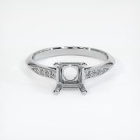 14K White Gold Antique Style Ring Setting Image