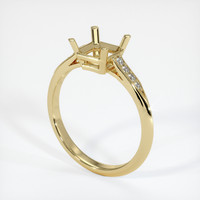10K Yellow Gold Antique Style Ring Setting Video