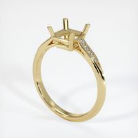 14K Yellow Gold Antique Style Ring Setting Video