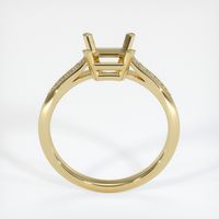 14K Yellow Gold Pave Ring Setting Image