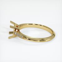 18K Yellow Gold Pave Ring Setting Image