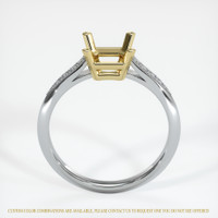 18K Yellow & White Antique Style Ring Setting Image