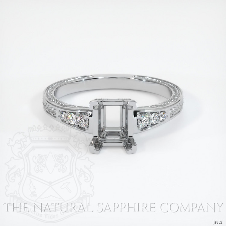 Platinum 950 Antique Style Ring Setting