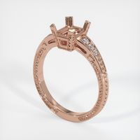 14K Rose Gold Antique Style Ring Setting Video