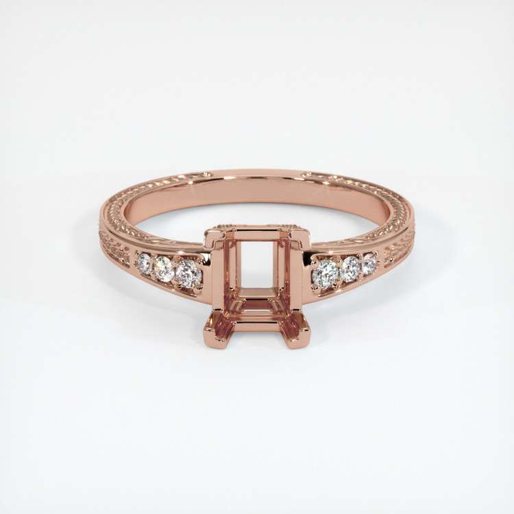 14K Rose Gold Antique Style Ring Setting