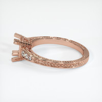 14K Rose Gold Antique Style Ring Setting Image