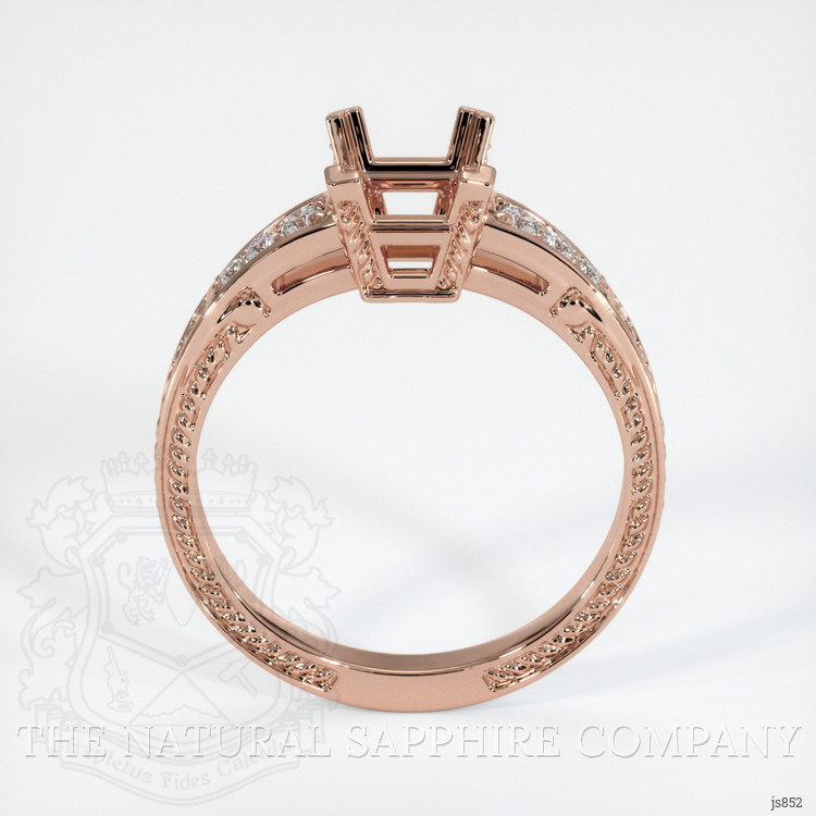 14K Rose Gold Antique Style Ring Setting