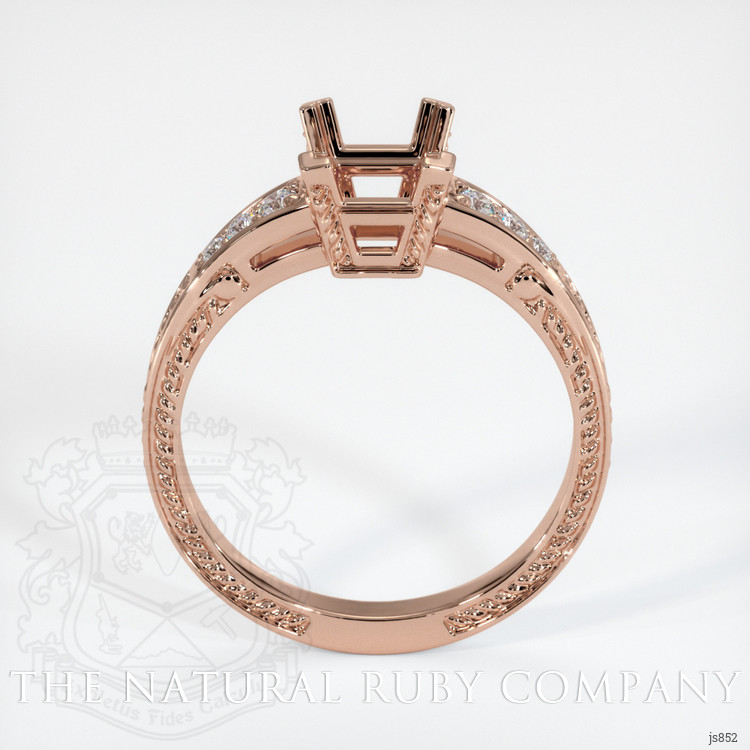 14K Rose Gold Antique Style Ring Setting