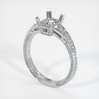 10K White Gold Antique Style Ring Setting Video