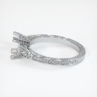 18K White Gold Antique Style Ring Setting Image