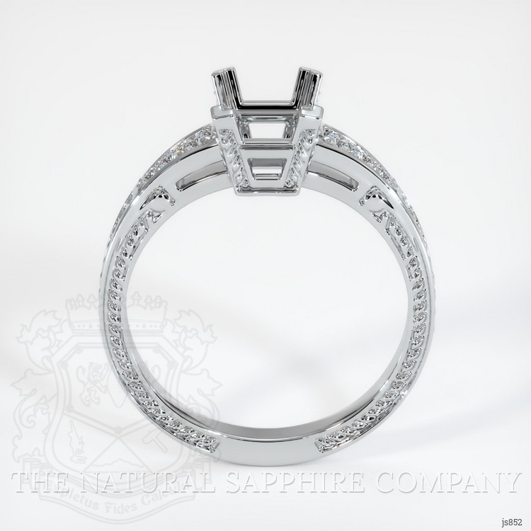 18K White Gold Antique Style Ring Setting