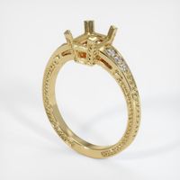 14K Yellow Gold Antique Style Ring Setting Video