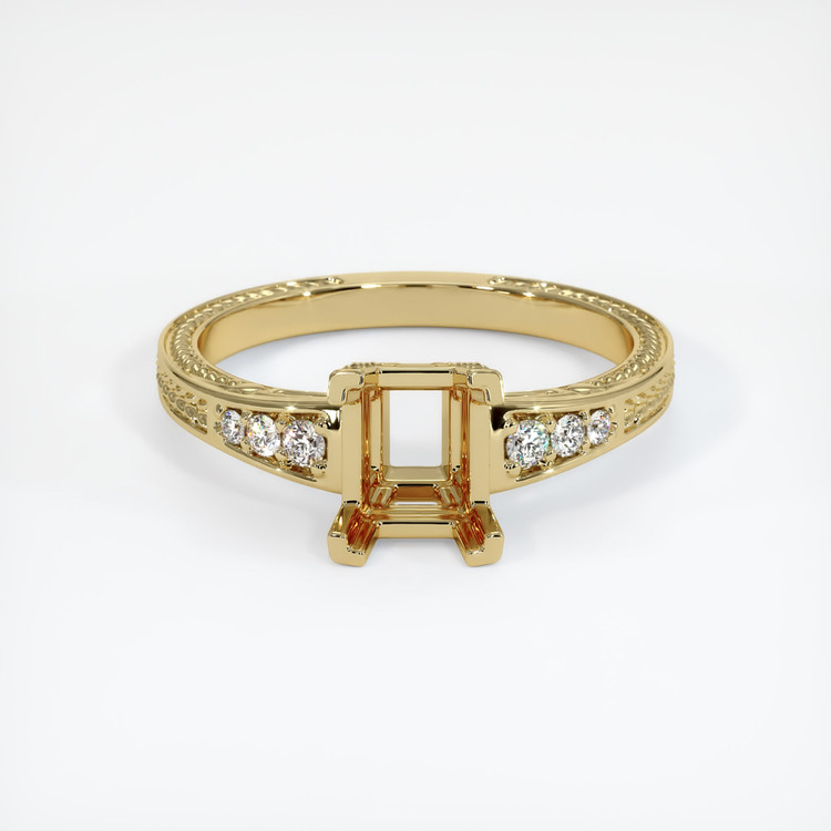 14K Yellow Gold Antique Style Ring Setting