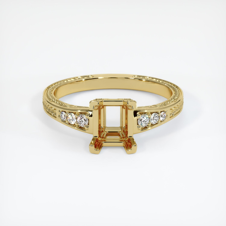 18K Yellow Gold Antique Style Ring Setting