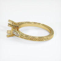18K Yellow Gold Antique Style Ring Setting Image