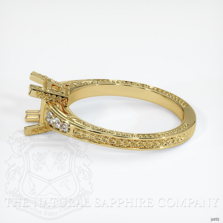 18K Yellow Gold Antique Style Ring Setting