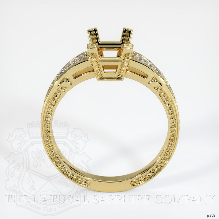 18K Yellow Gold Antique Style Ring Setting