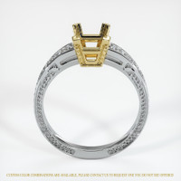 18K Yellow & White Antique Style Ring Setting Image