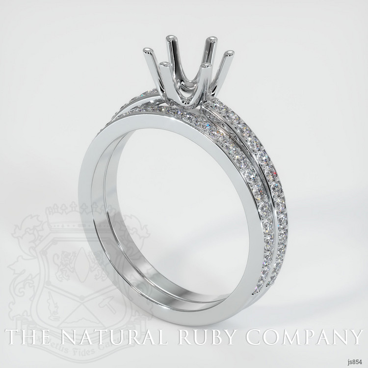 Platinum 950 Pave Ring Setting