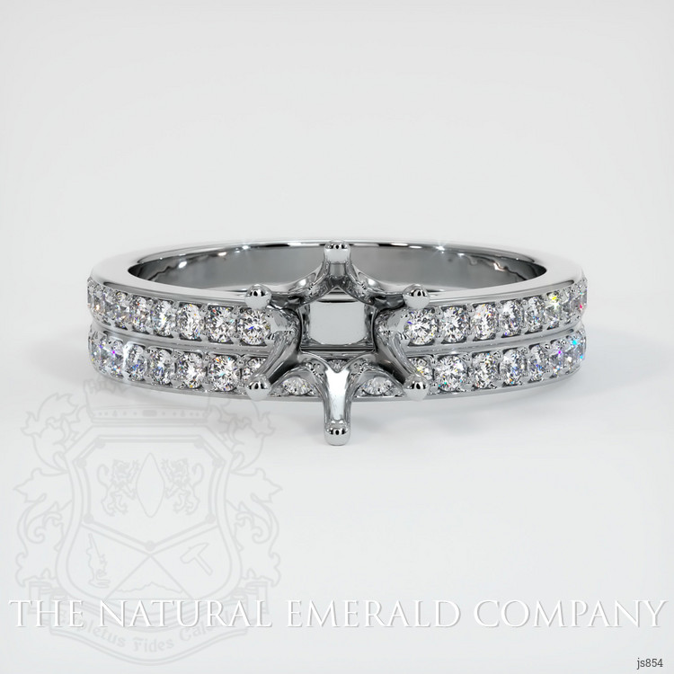 Platinum 950 Pave Ring Setting