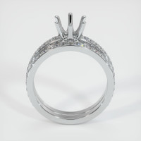 14K White Gold Pave Ring Setting Image