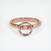 14K Rose Gold Bezel Ring Setting Image