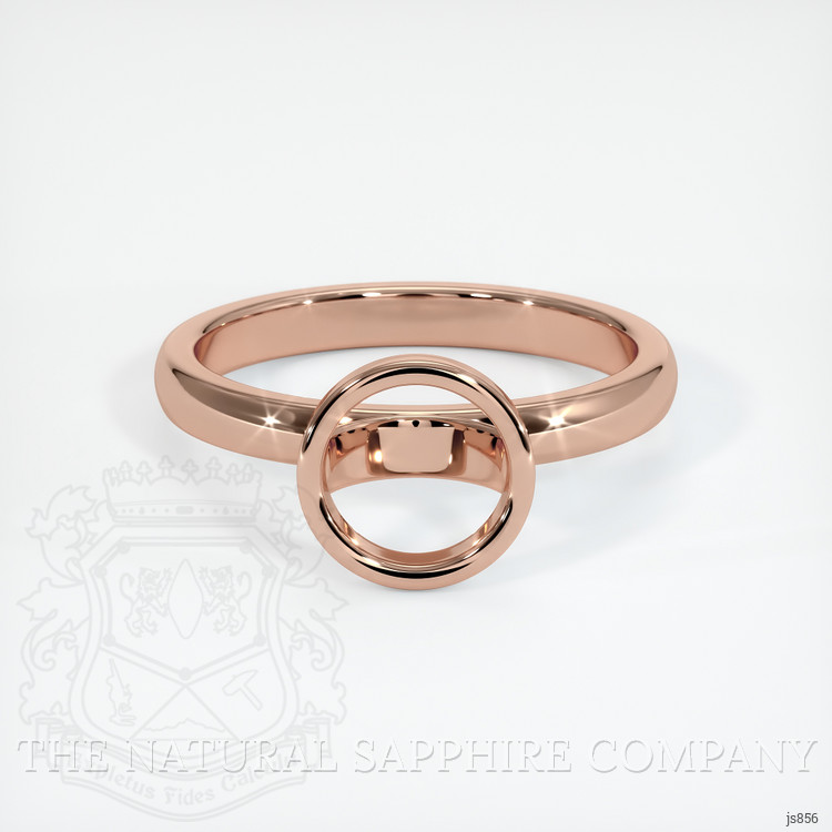 14K Rose Gold Bezel Ring Setting
