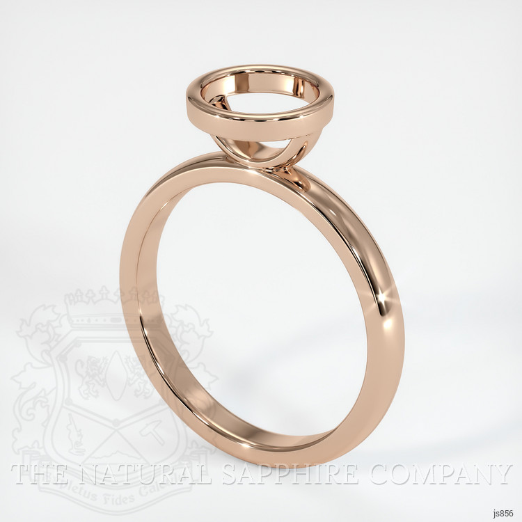18K Rose Gold Bezel Ring Setting