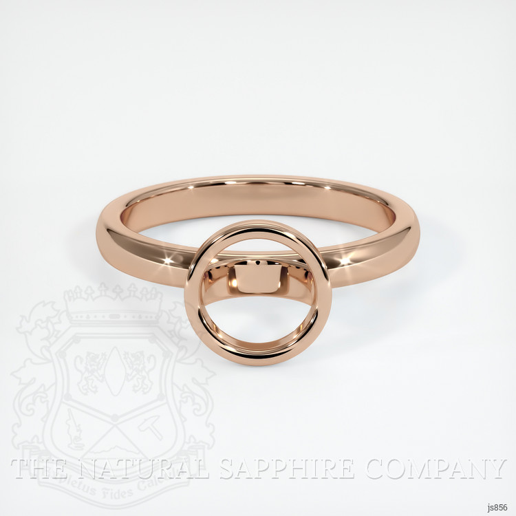 18K Rose Gold Bezel Ring Setting