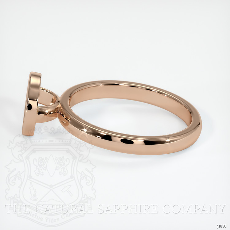 18K Rose Gold Bezel Ring Setting
