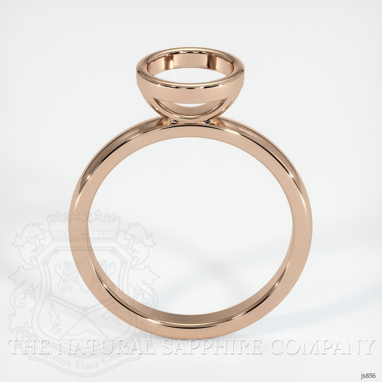 18K Rose Gold Bezel Ring Setting