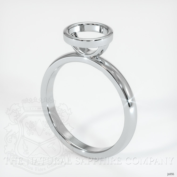 10K White Gold Bezel Ring Setting