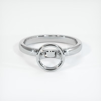 10K White Gold Bezel Ring Setting Image