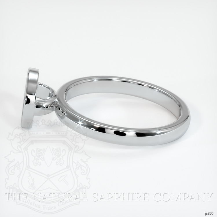 18K White Gold Bezel Ring Setting