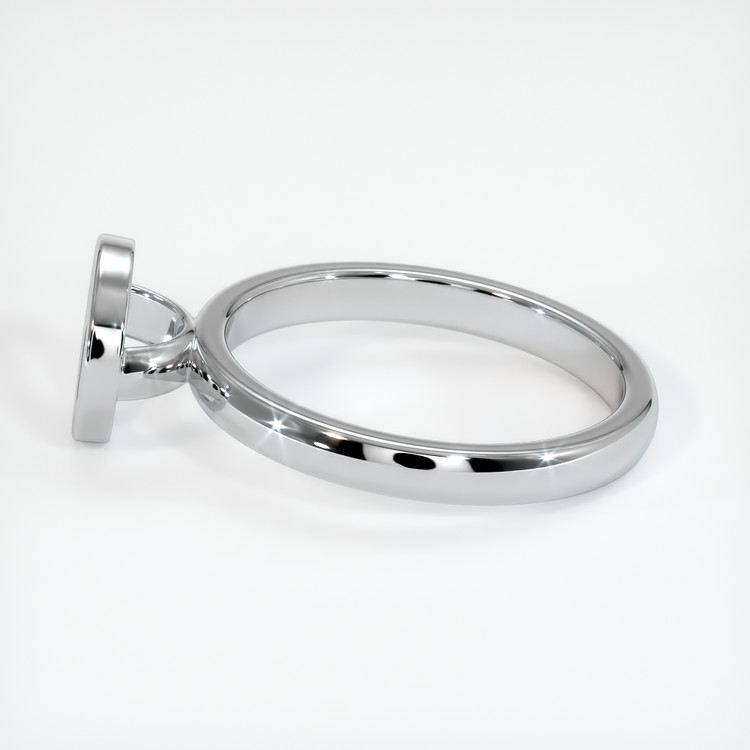 18K White Gold Bezel Ring Setting