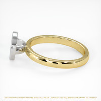 14K White & Yellow Bezel Ring Setting Image