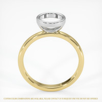 14K White & Yellow Bezel Ring Setting Image