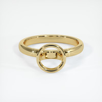10K Yellow Gold Bezel Ring Setting Image