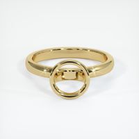 14K Yellow Gold Bezel Ring Setting Image