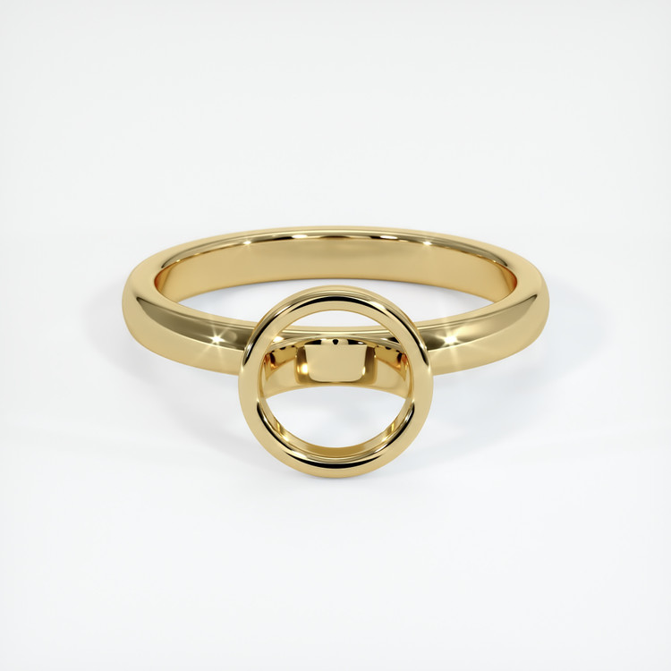 14K Yellow Gold Bezel Ring Setting