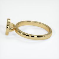 14K Yellow Gold Bezel Ring Setting Image