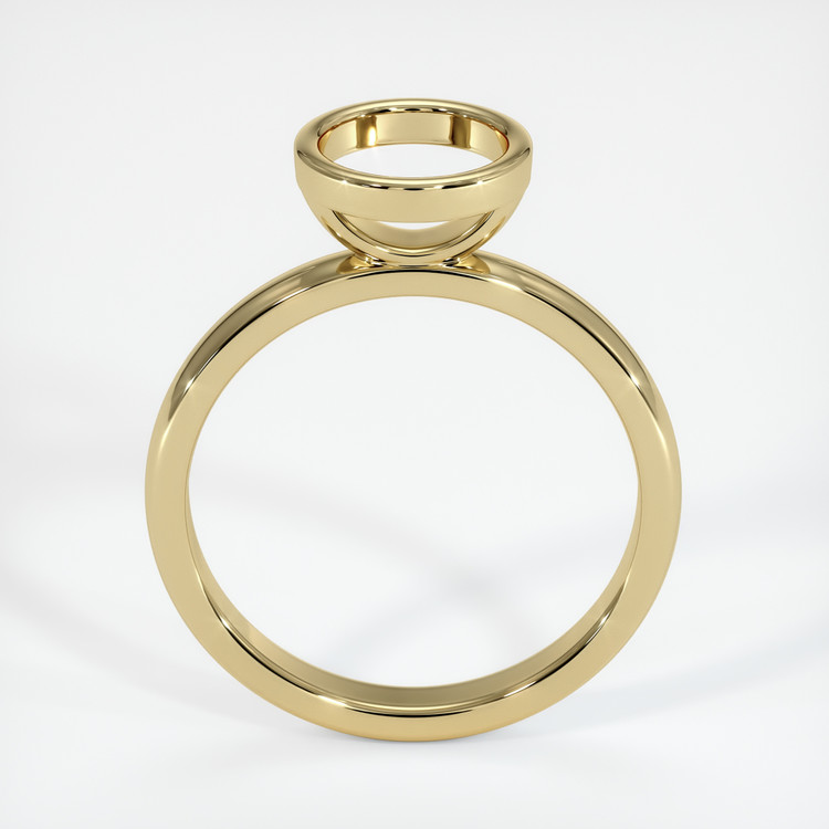 14K Yellow Gold Bezel Ring Setting