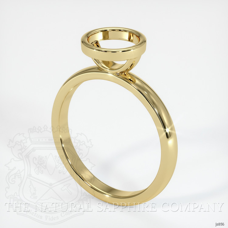 18K Yellow Gold Bezel Ring Setting