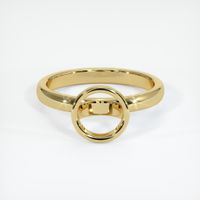 18K Yellow Gold Bezel Ring Setting Image