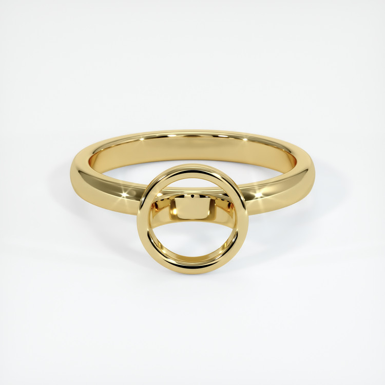 18K Yellow Gold Bezel Ring Setting