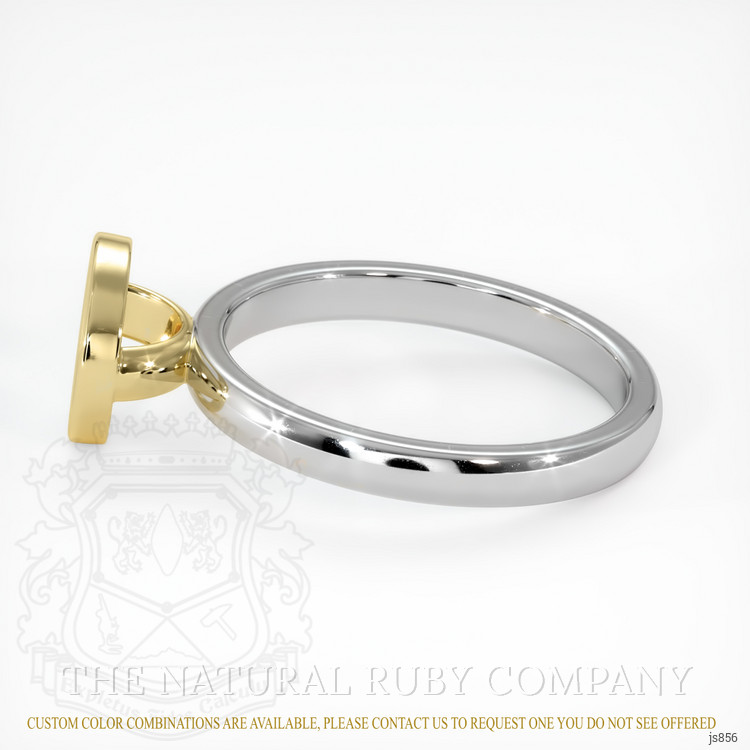 14K Yellow & White Bezel Ring Setting
