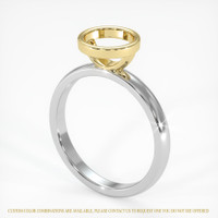 18K Yellow & White Bezel Ring Setting Video