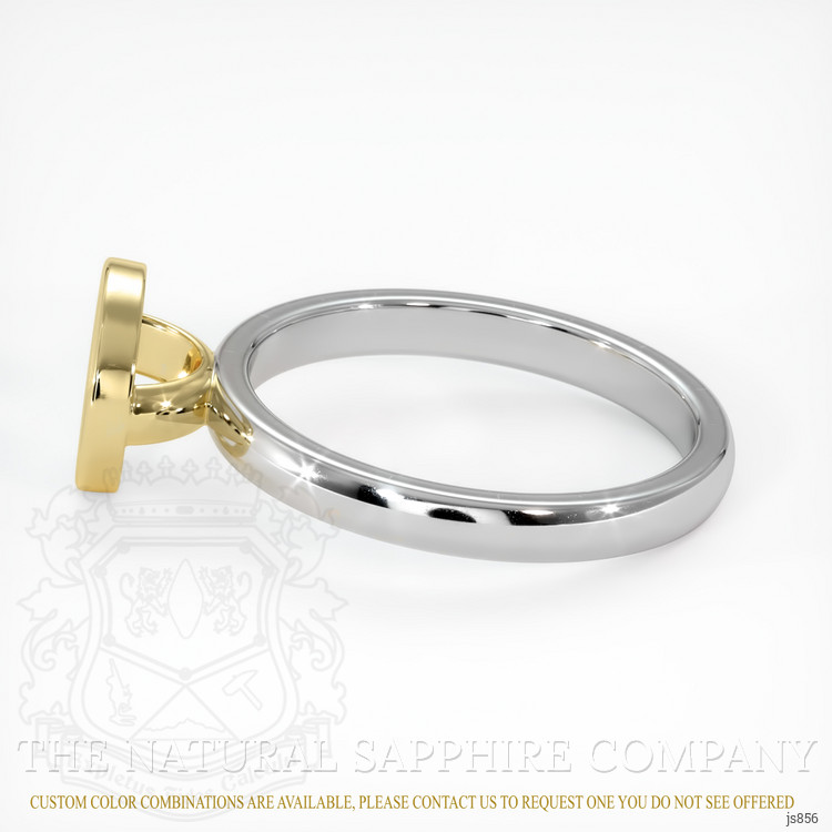 18K Yellow & White Bezel Ring Setting
