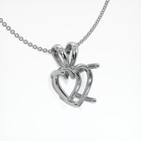 Platinum 950 Solitaire Pendant Setting Image