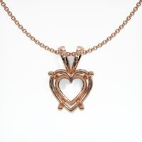 14K Rose Gold Solitaire Pendant Setting Video